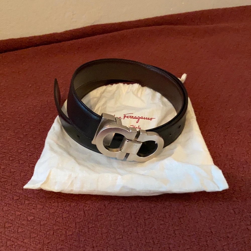 Salvatore Ferragamo Men’s Black Belt size 85